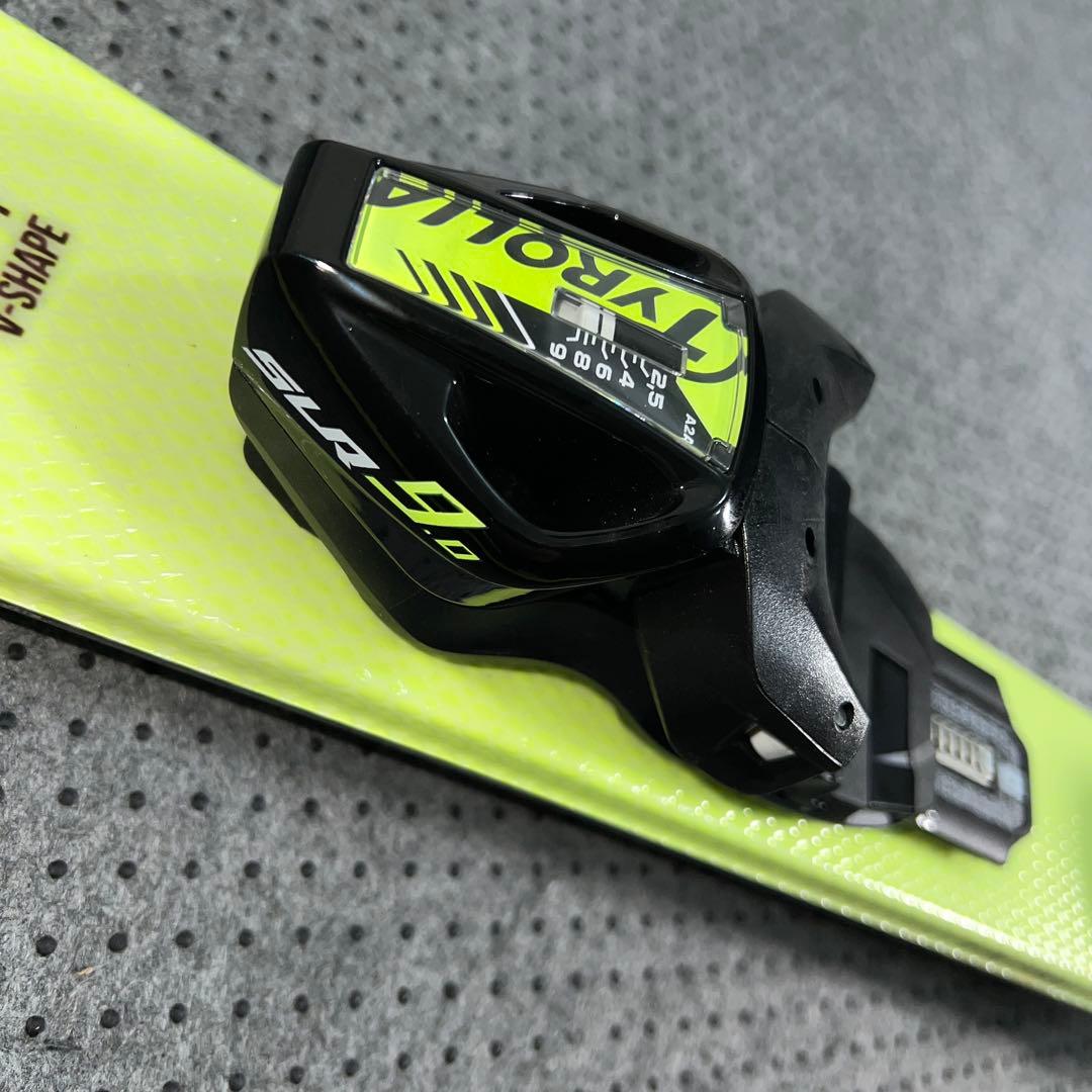 3回使用 スキー板 HEAD V-SHAPE V1 130cm ストック付