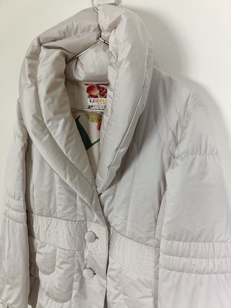 LEONARD 薄ピンクダウンジャケット【サイズ42 L相当】