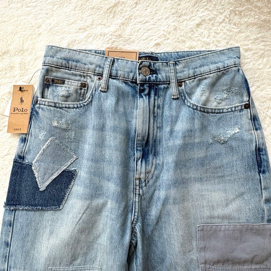 未使用タグ＊Polo Ralph Lauren　 パッチワークデニム