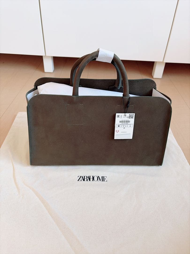 ZARA  ミニ ヌバックレザー トートバッグ 4021/600/030