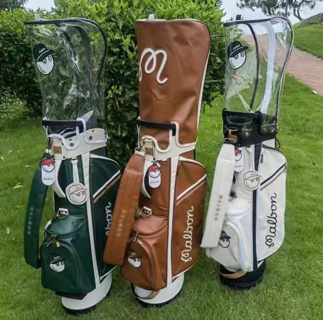 漁師キャディバッグ 帽子袋 ボーケイ キャディバッグ PUレザー スポーツゴルフ