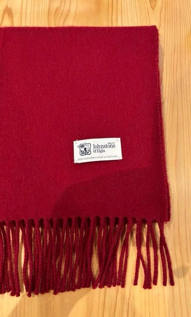 【Johnstons】　未使用に近い ジョンストンズ　マフラカシミヤ　WA57