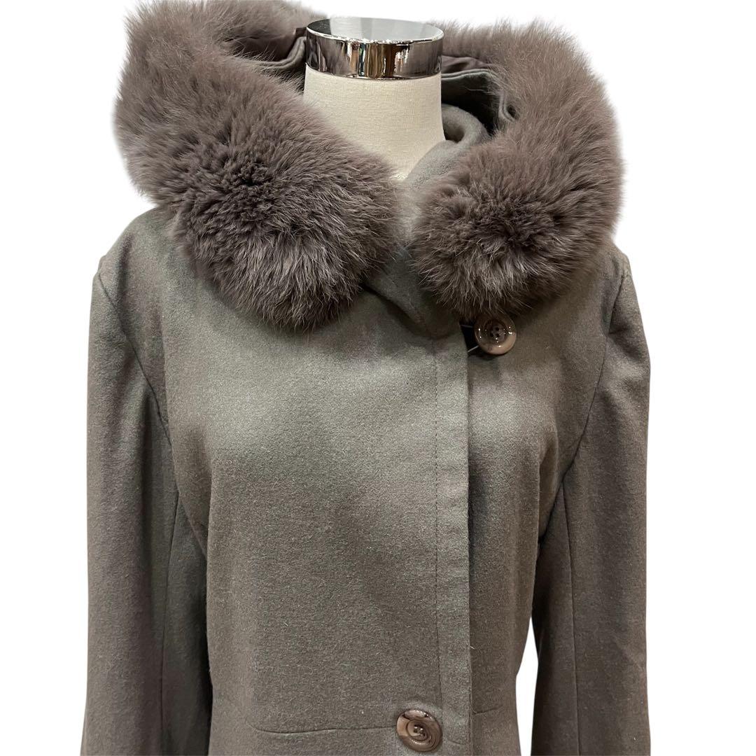 新品マックスマーラスタジオ　ロングウールコート　サイズ42