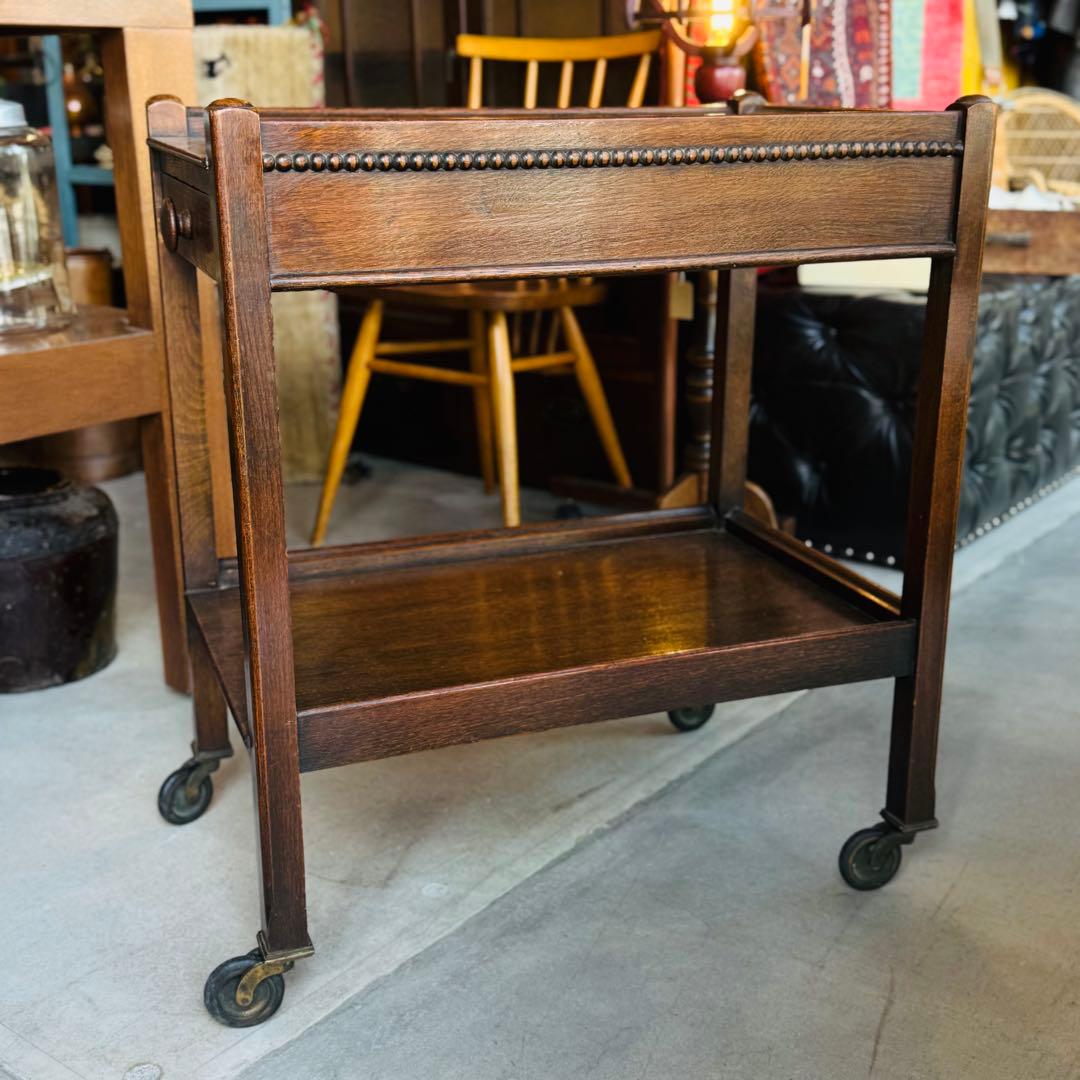 アンティーク　キャスターワゴン 20世紀前半