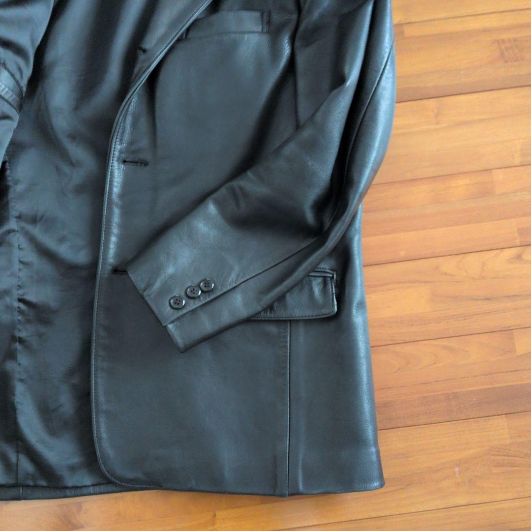 C.brumesシーブリュームス　ステアハイドレザーテーラードジャケットLサイズ