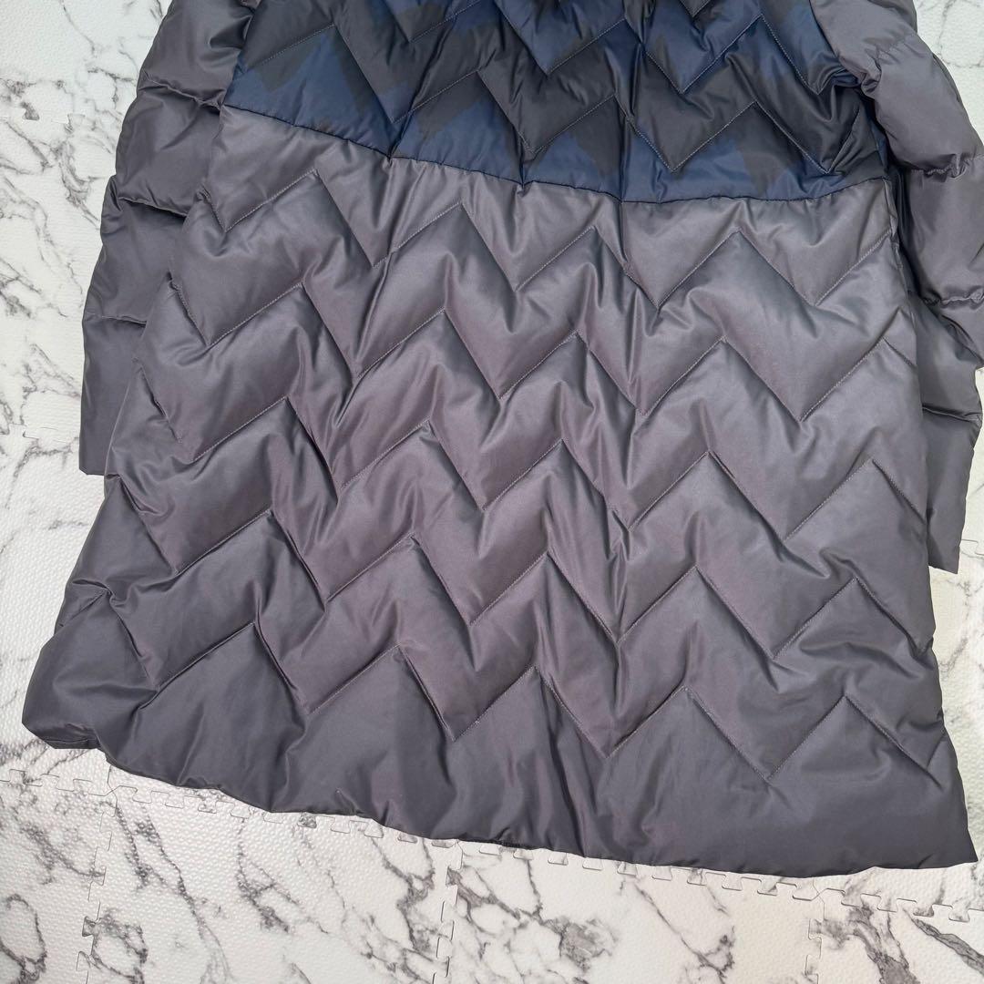 ジャンルイシェイル　ダウンコート　フォックスファー　キルティング　2way