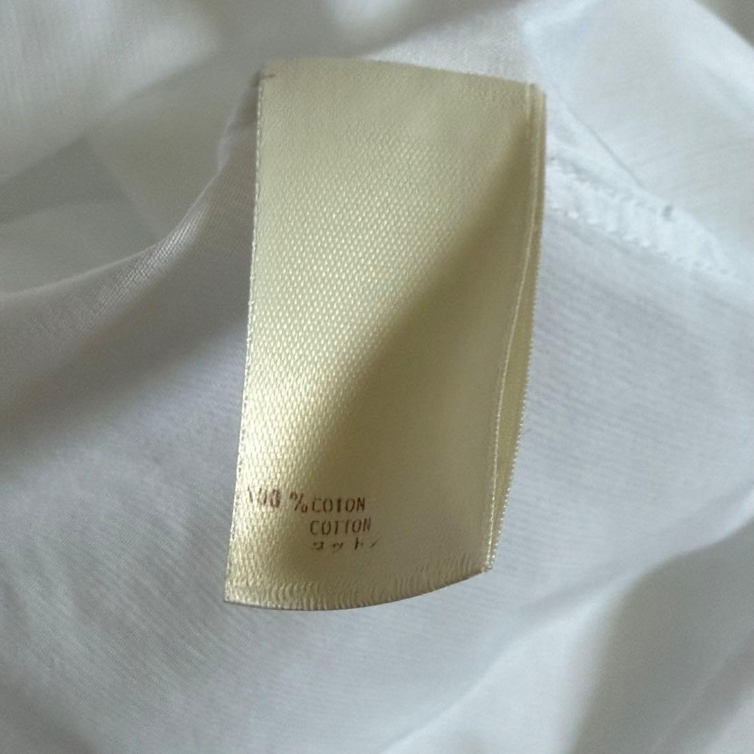 LOUIS VUITTON 長袖シャツ 刺繍 家紋 ホワイト