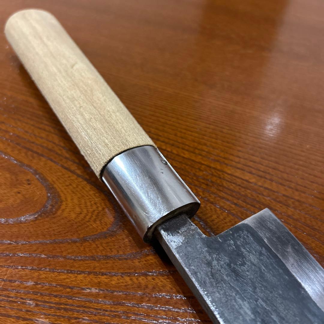 出刃包丁 両刃包丁 勝清作 全長36cm刃21cm厚約5mm ★送料無料