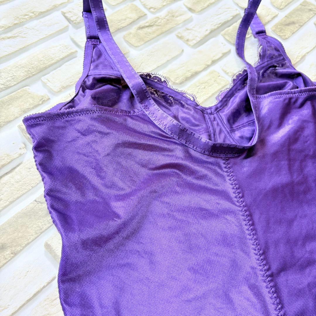 出品　シャンデール補正下着　ボディスーツD95 バイオレット冬用