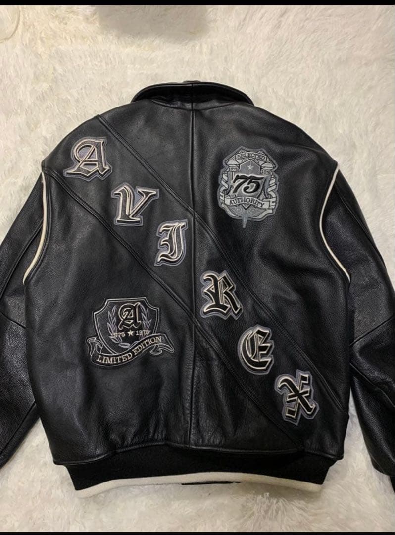 AVIREX レザージャケット　75th anniversary