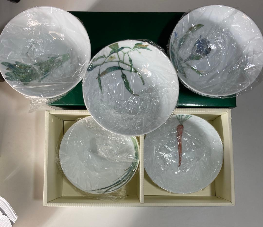 クローバー様　ノリタケ 京香旬彩 14cm　ボウル5個セット　お皿5枚セット