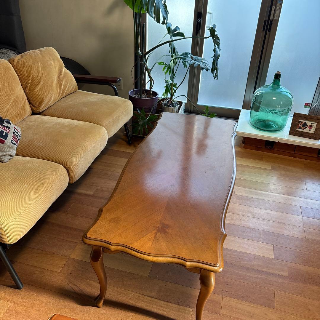 マルニ木工　木製センターテーブル アンティーク