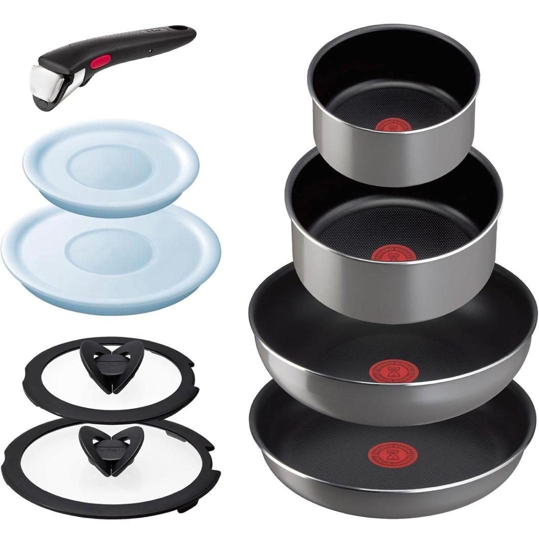 ティファール 取っ手のとれるフライパン鍋セット 9点セット