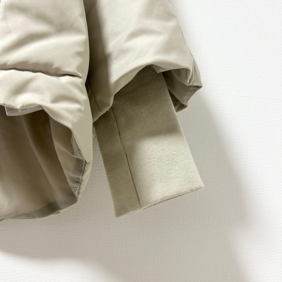 2024AW✨ビアズリー　ジップフレアダウン　ダウンジャケット　アイボリー
