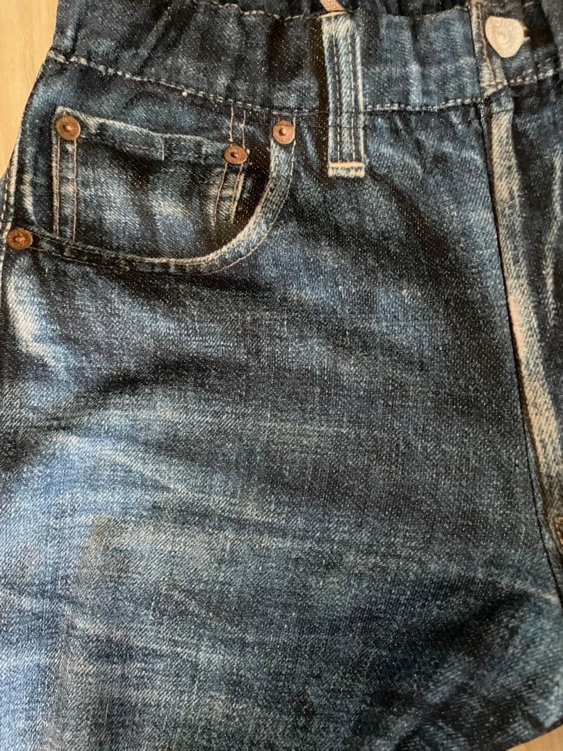 TATA 転写 デニム スウェットパンツ／大戦モデル フェイクデニム