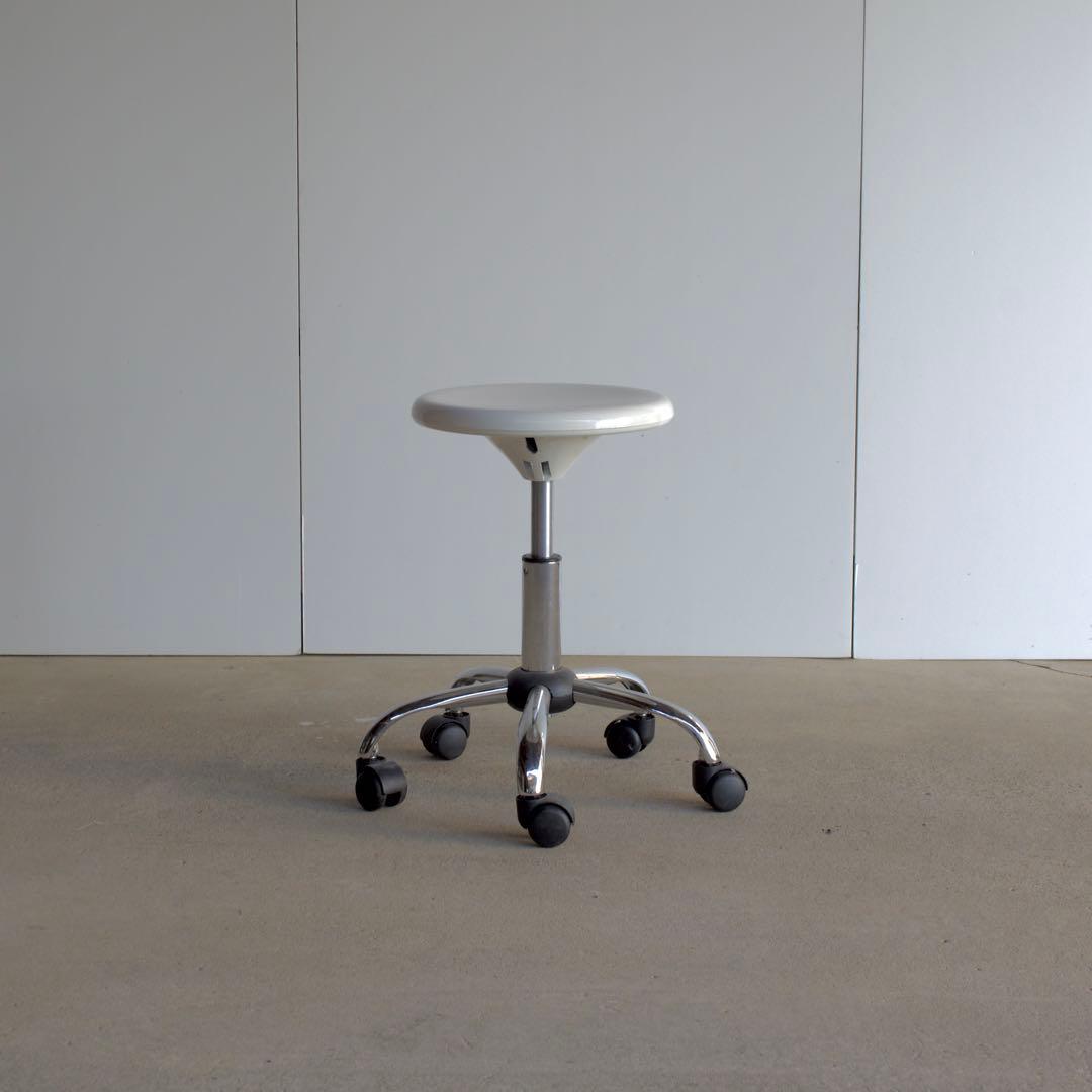 スツール　キャスター　ミッドセンチュリー　ポストモダン　スペースエイジ