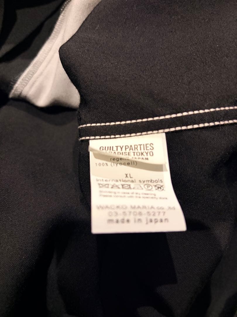 トップス wackomaria SWITCHING OPEN COLLAR SHIRT