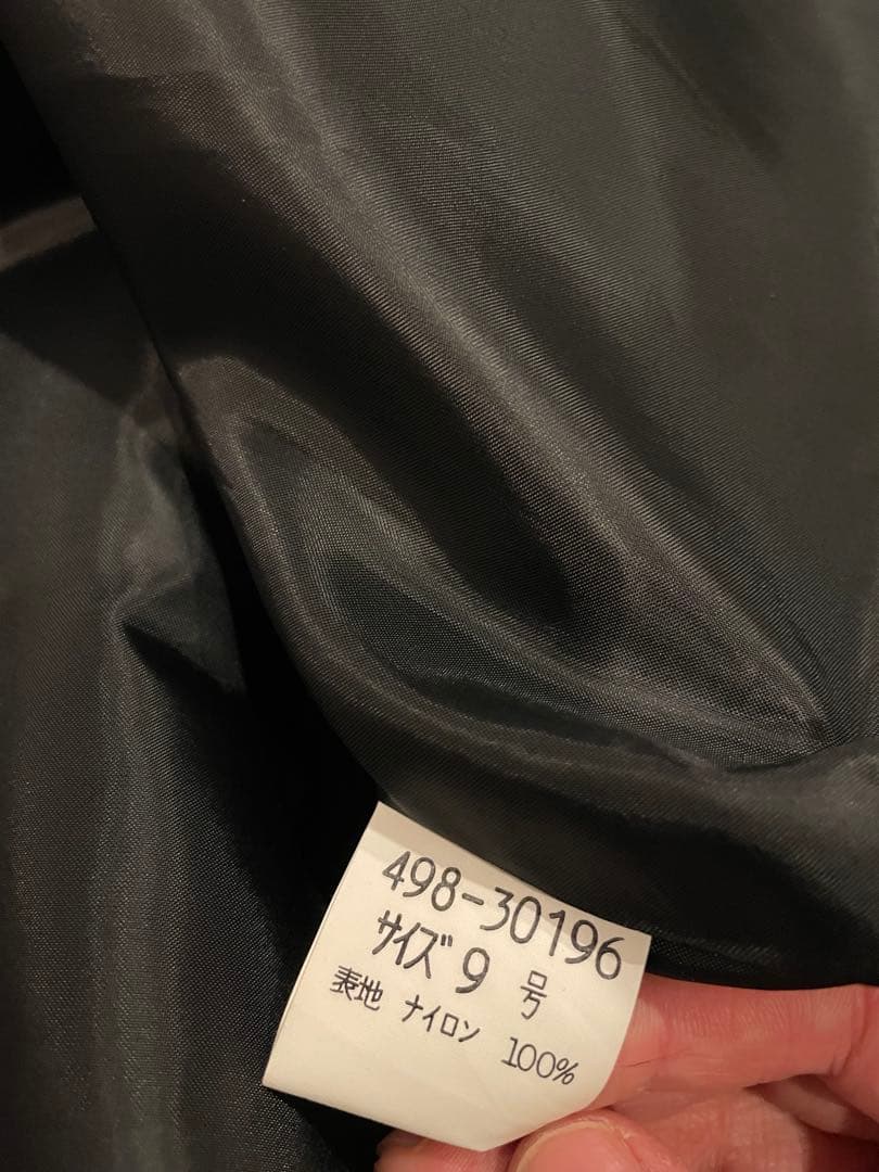 【希少】　高級　レザー調　超ロング丈　トレンチコート