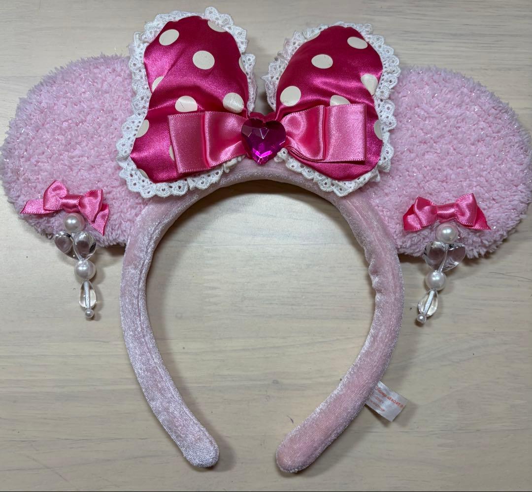 東京ディズニーリゾートピンクイヤリングカチューシャ