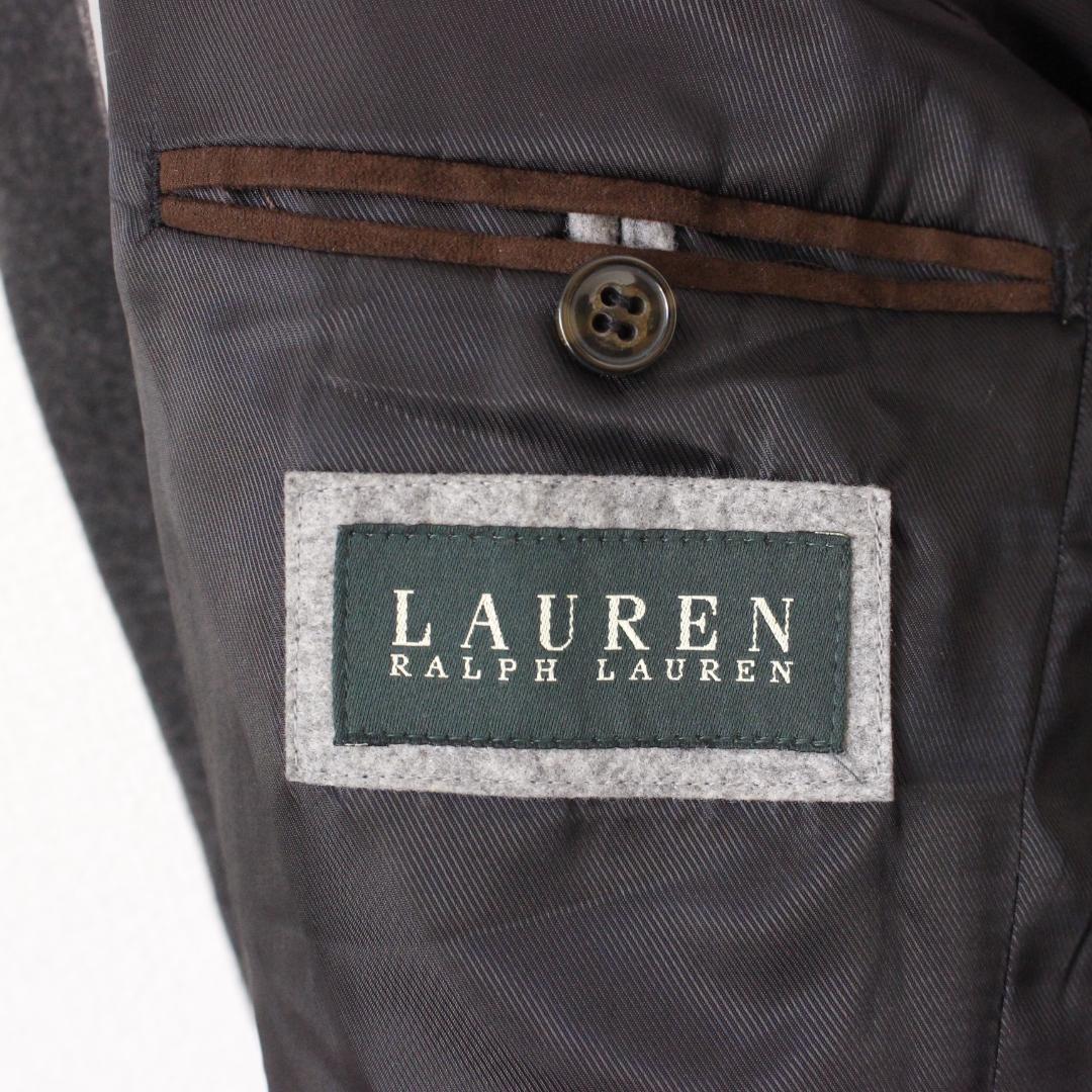 LAUREN RALPH LAUREN カシミヤ混チェスターコート L グレー