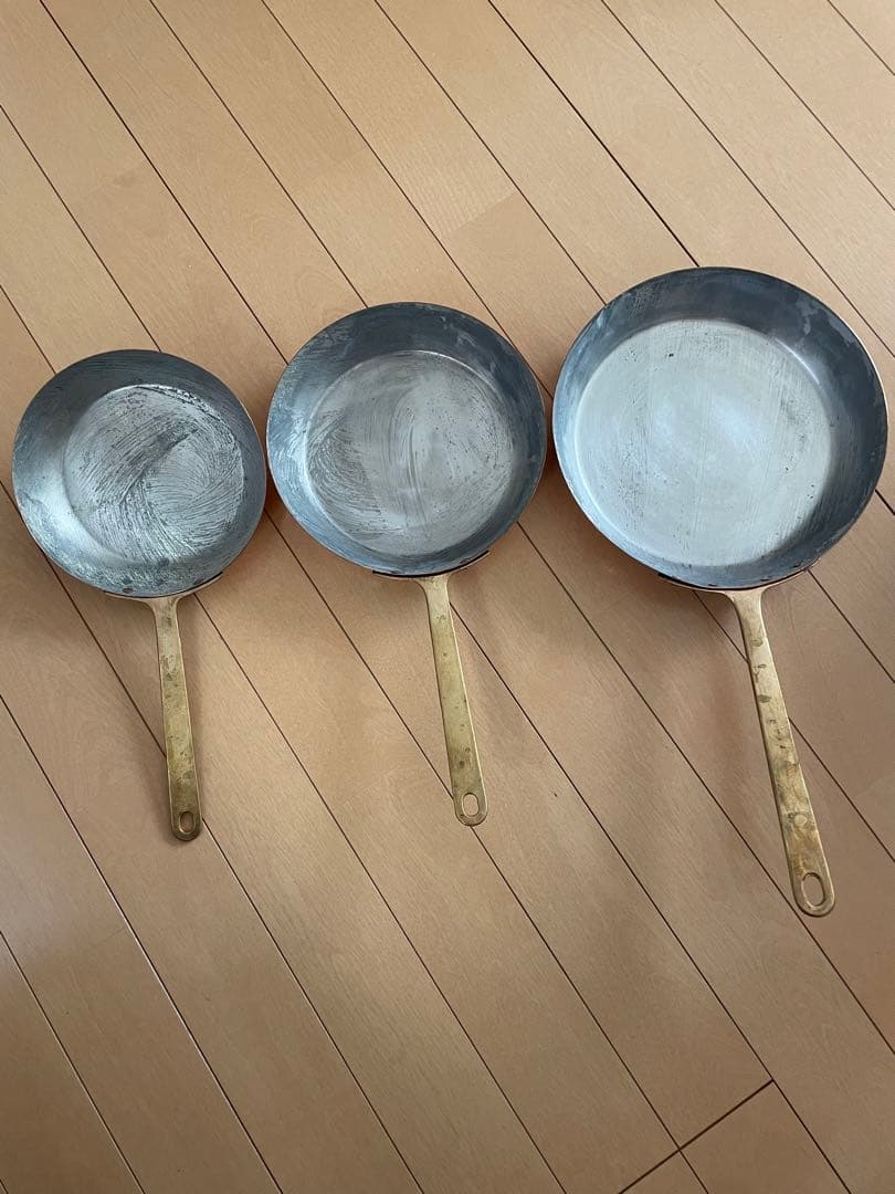 銅製フライパン　3点セット