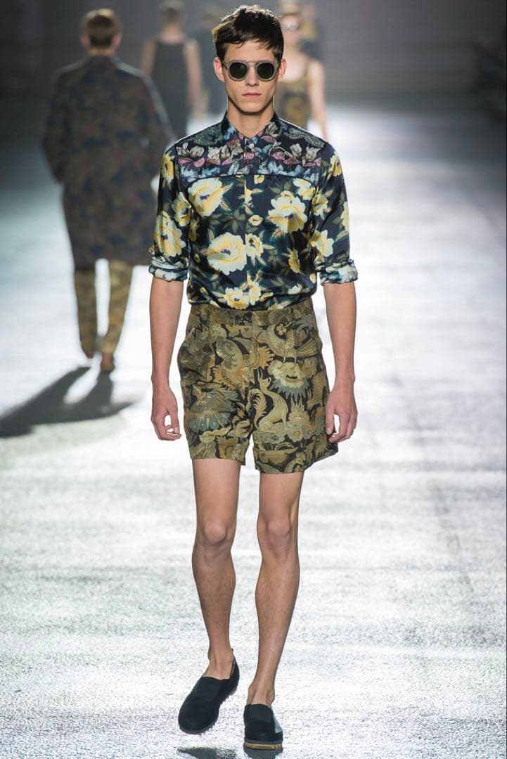 DRIES VAN NOTEN 14SS フラワー柄シャツ　ドリスヴァンノッテン