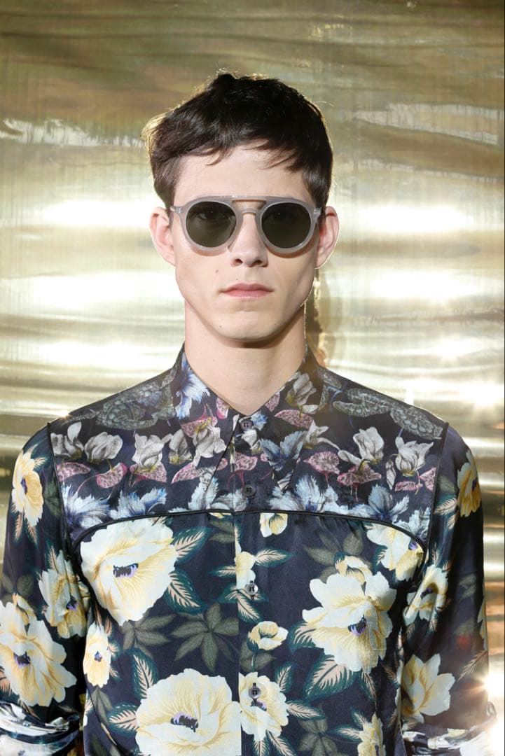 DRIES VAN NOTEN 14SS フラワー柄シャツ　ドリスヴァンノッテン