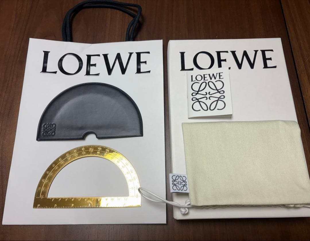 ★超レア★ロエベ LOEWE 分度器 置物 インテリア ブランド 雑貨 小物