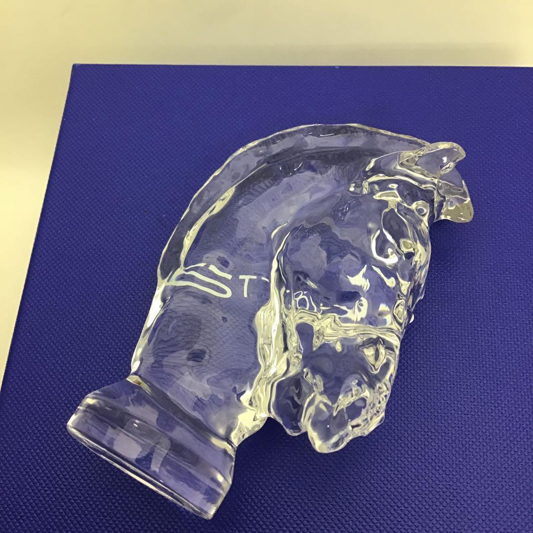 ‼️最終値下げ‼️❣️美品❣️ ST LOUIS サンルイ　クリスタル 馬の頭 彫刻