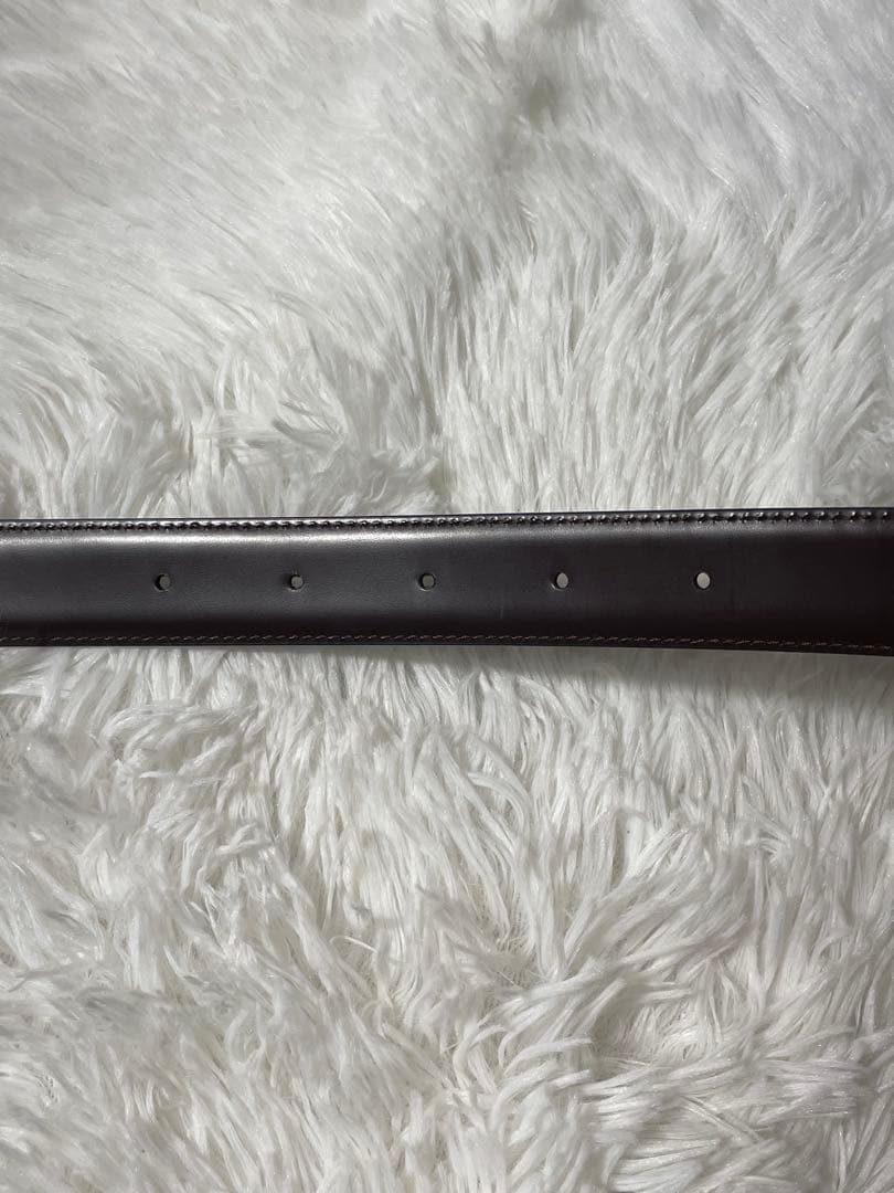 美品　フェラガモ ガンチーニ レザーベルト ブラック 本革 イタリア製