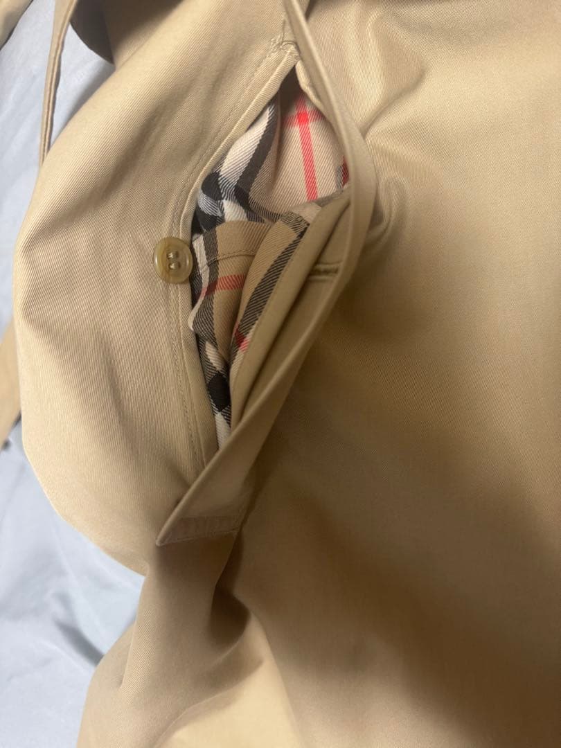 Burberry バーバリー ステンカラーコートベルト付 Lサイズ