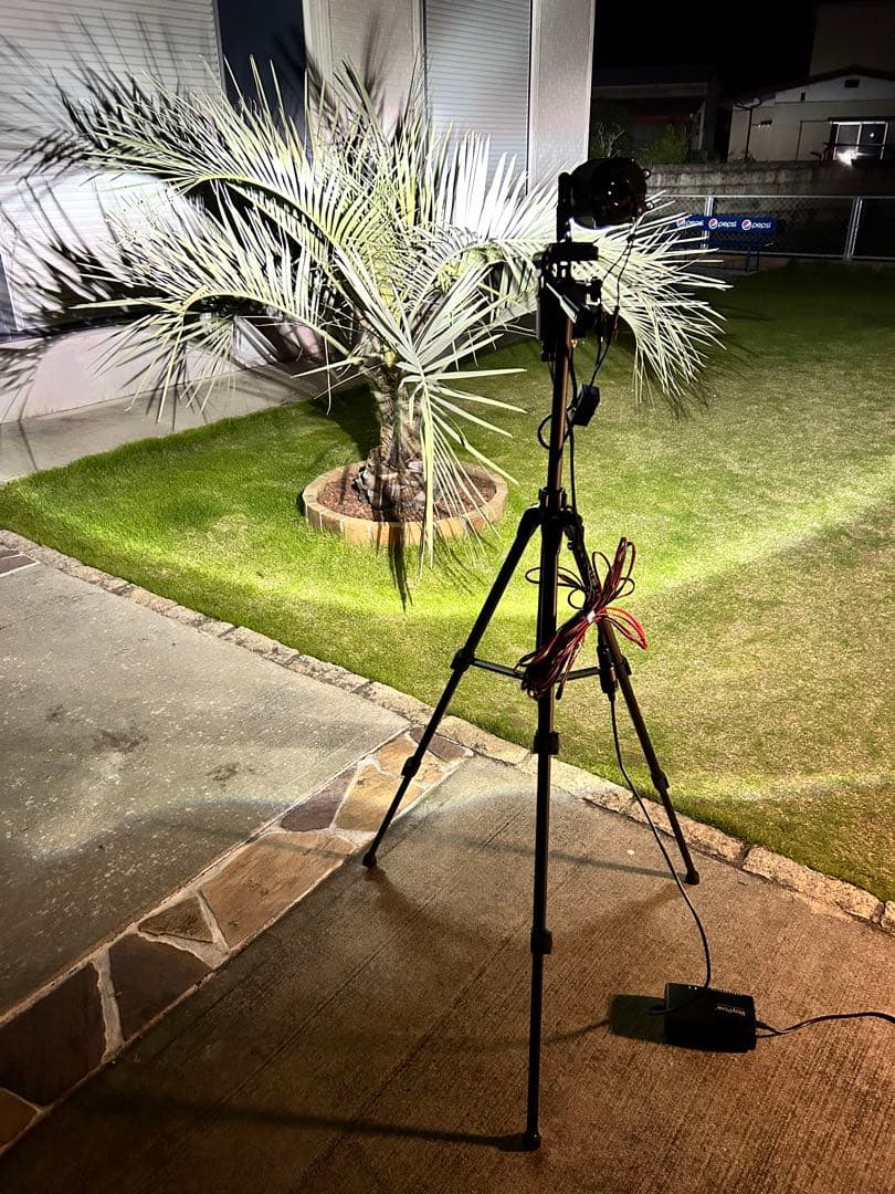 灯火採集　ライトトラップ　紫外線放出加工　55W 三脚付　８mシガー電源