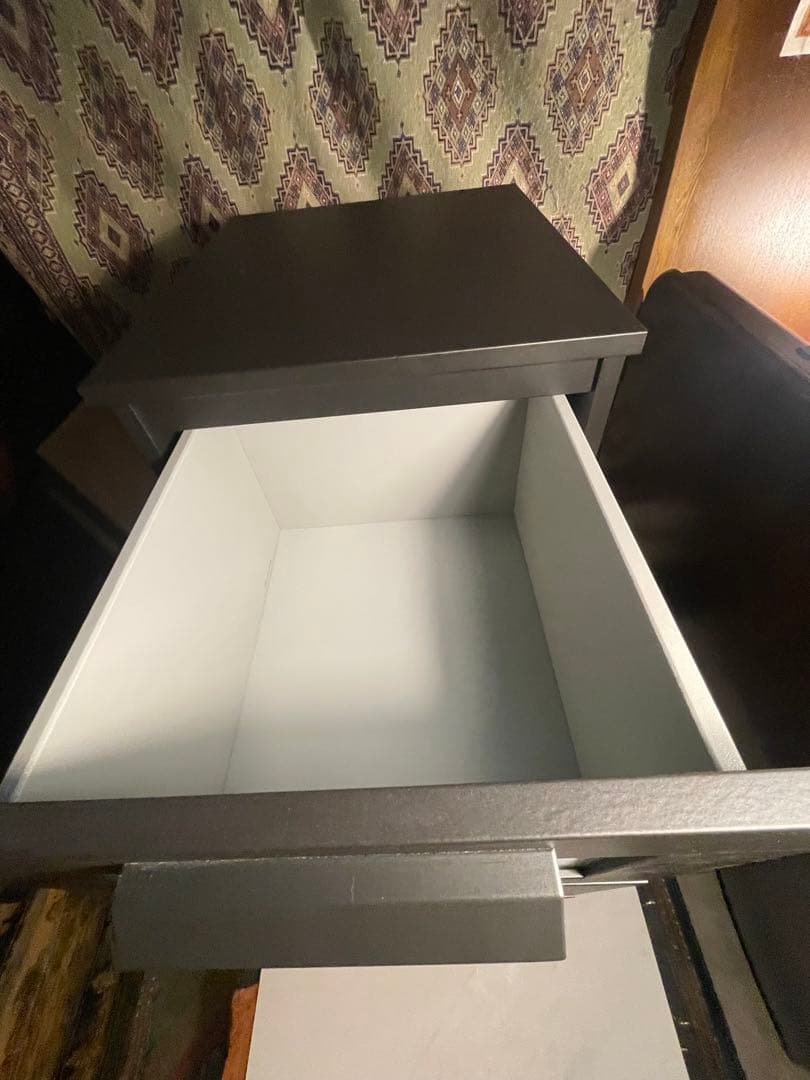 IKEA BRIMNES ブラック木製チェスト