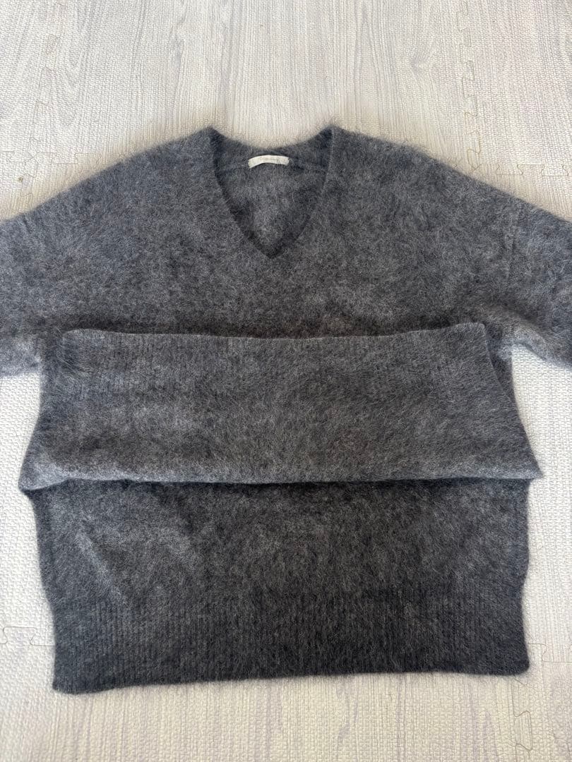 plage プラージュ Fur v スリットプルオーバーニット