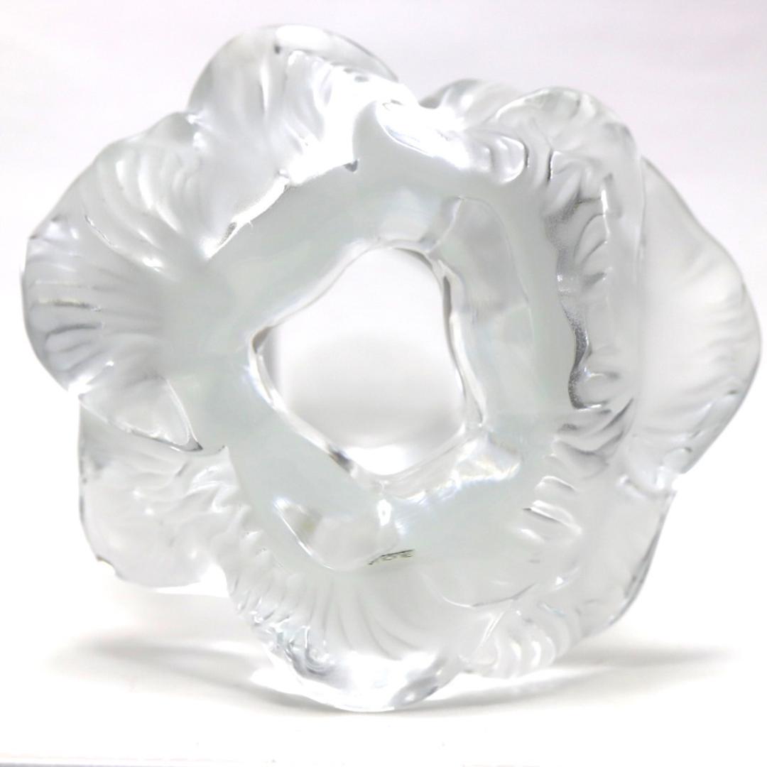 ラリック 花瓶 セントバーツ フラワーベース 花 フロステッド クリスタル