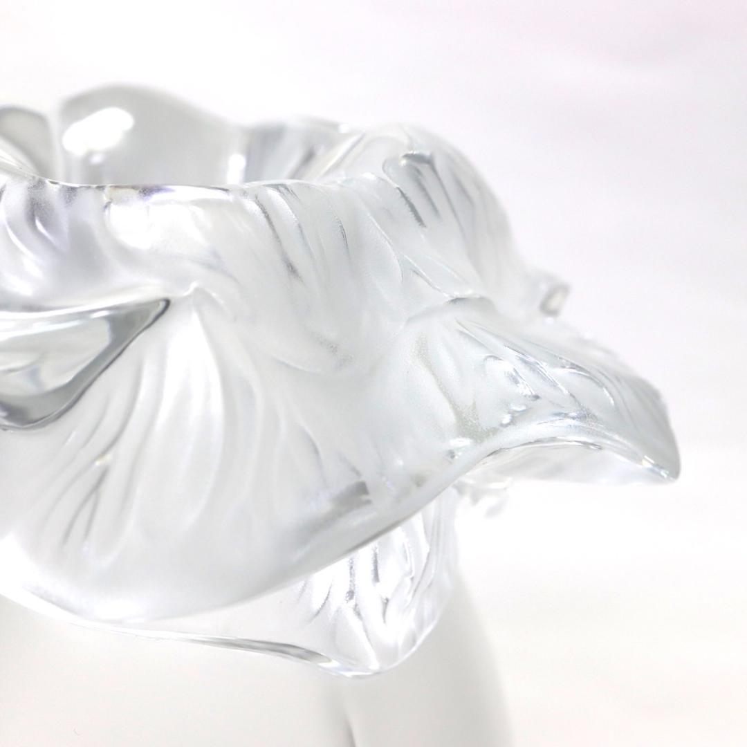 ラリック 花瓶 セントバーツ フラワーベース 花 フロステッド クリスタル