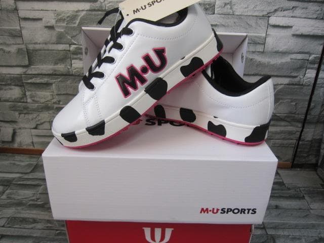 専用◆ダルメシアン柄スパイクレスシューズ 23.5 WH