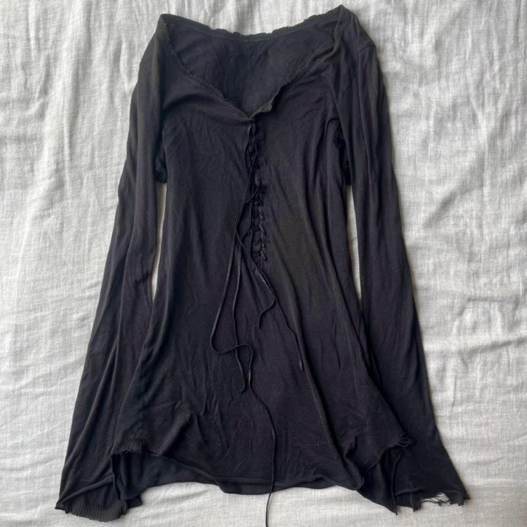 Ifsixwasnine レースアップカットソー　アーカイブ