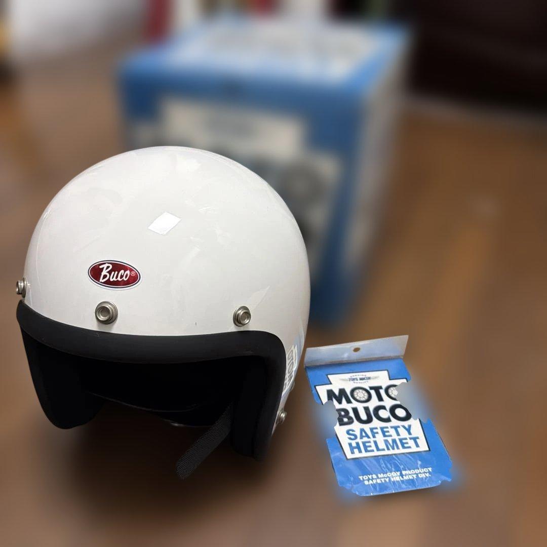 Buco ホワイト ジェットヘルメット　MOTO m/L