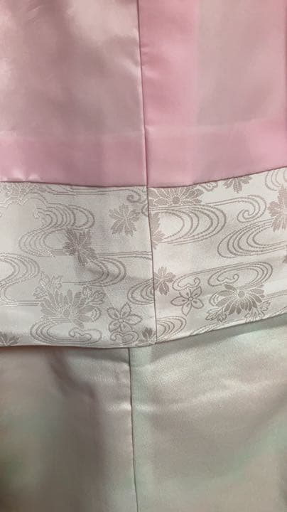 3MKO239  子供 振袖 着物 七五三 花柄 扇柄