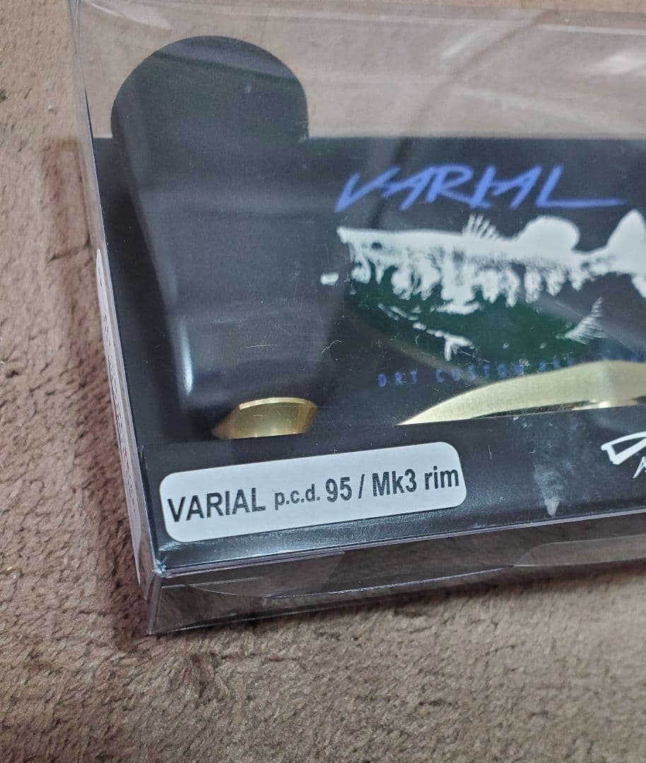 DRTバリアルハンドル95 GOLD mk3rim センターナット付きシマノ左