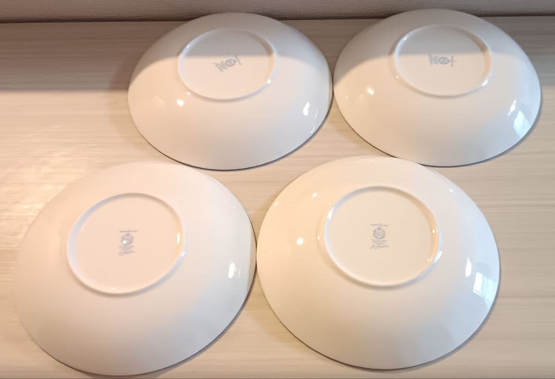 ミントンハドンホールブルー花柄ボウル4枚セット