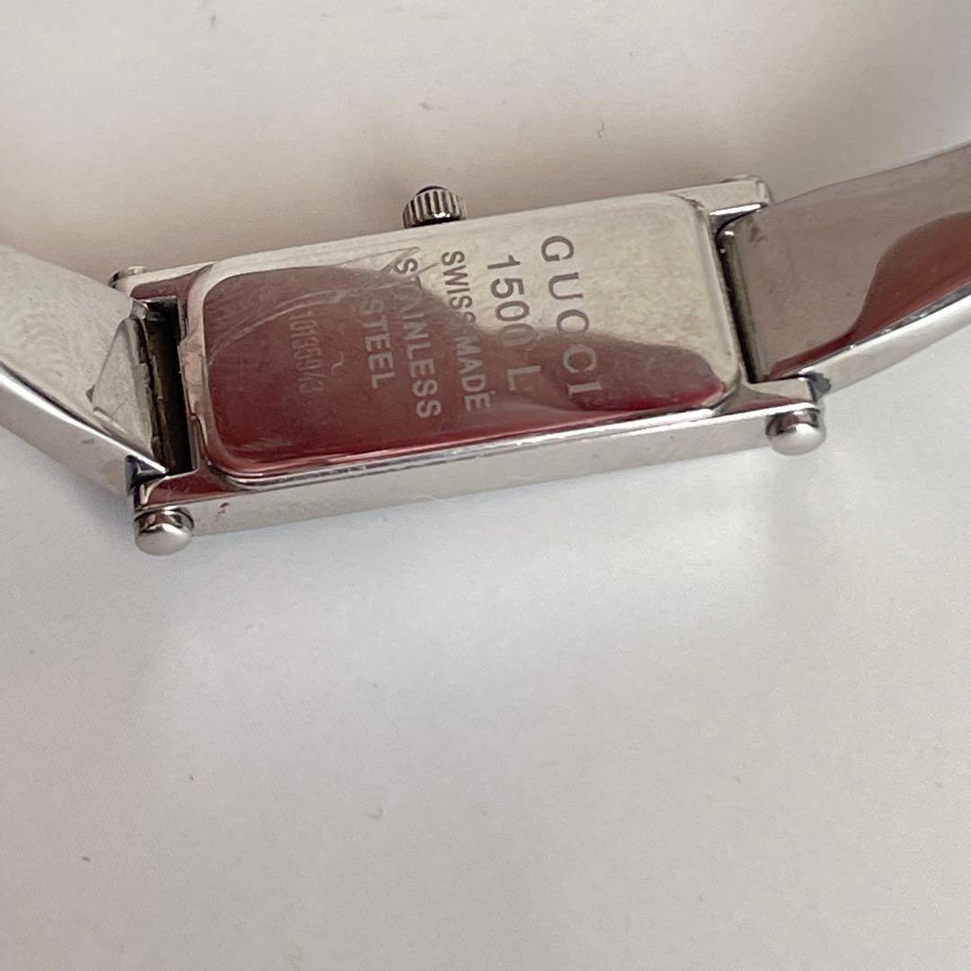 稼動品　GUCCI グッチ　1500L レクタンギュラー　バングル　腕時計