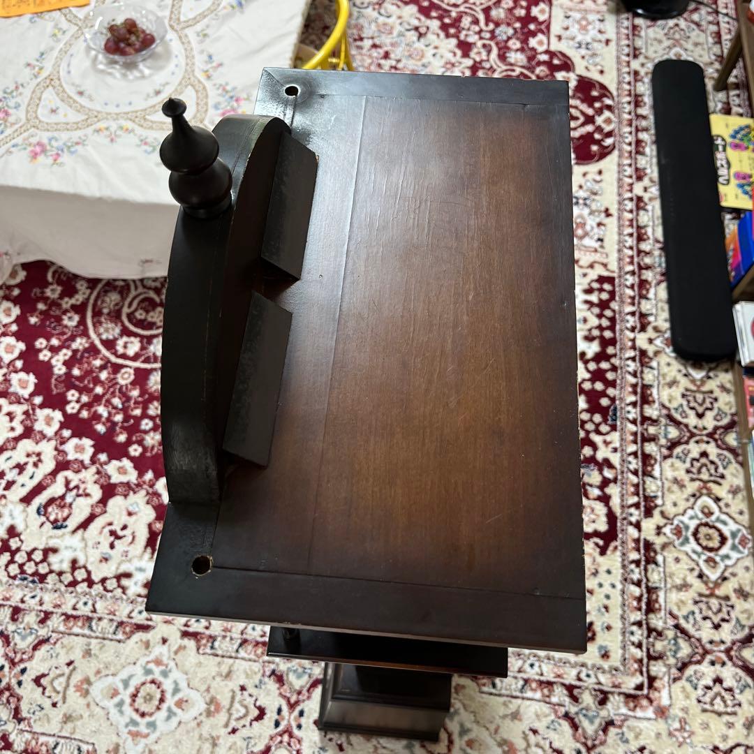 トレードマーク昭和レトロ アンティーク 振り子時計 木製枠 柱時計ゼンマイ式ク