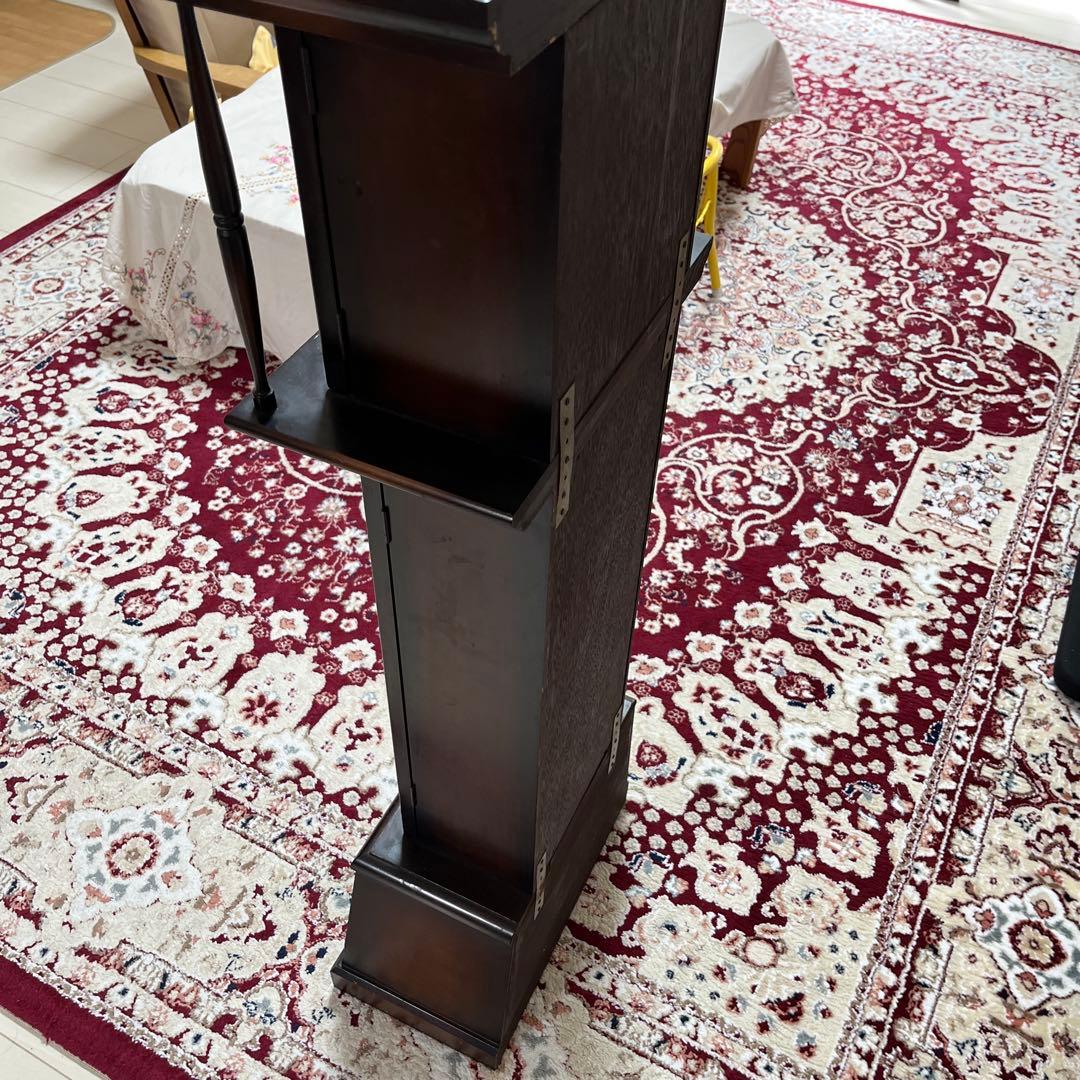 トレードマーク昭和レトロ アンティーク 振り子時計 木製枠 柱時計ゼンマイ式ク