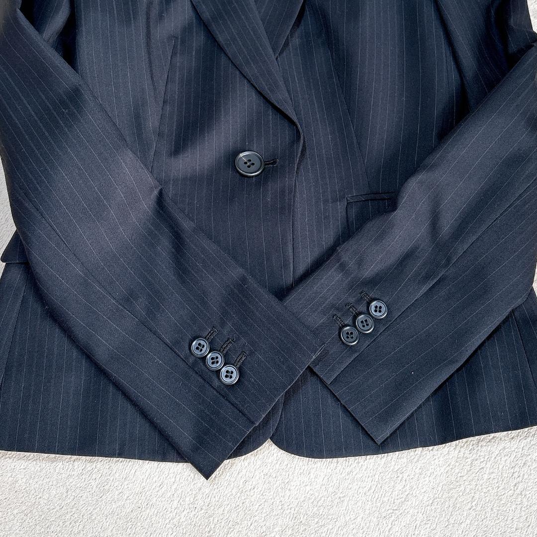 美品⭐️INDIVI V.A.I ストライプ パンツセットアップ シルク混38