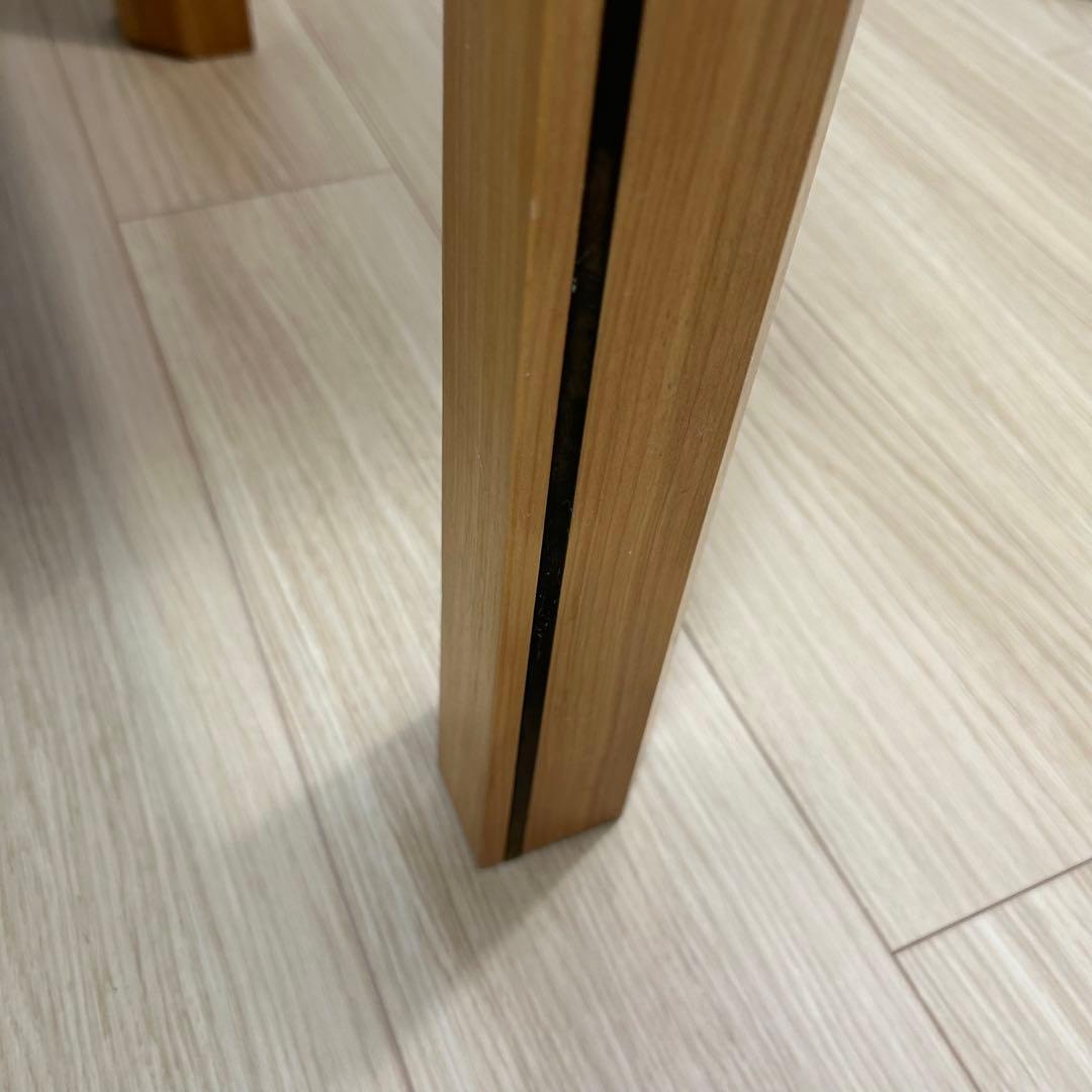 高級　御影石　ローテーブル サイドテーブル　スクエア　正方形　木製　北欧