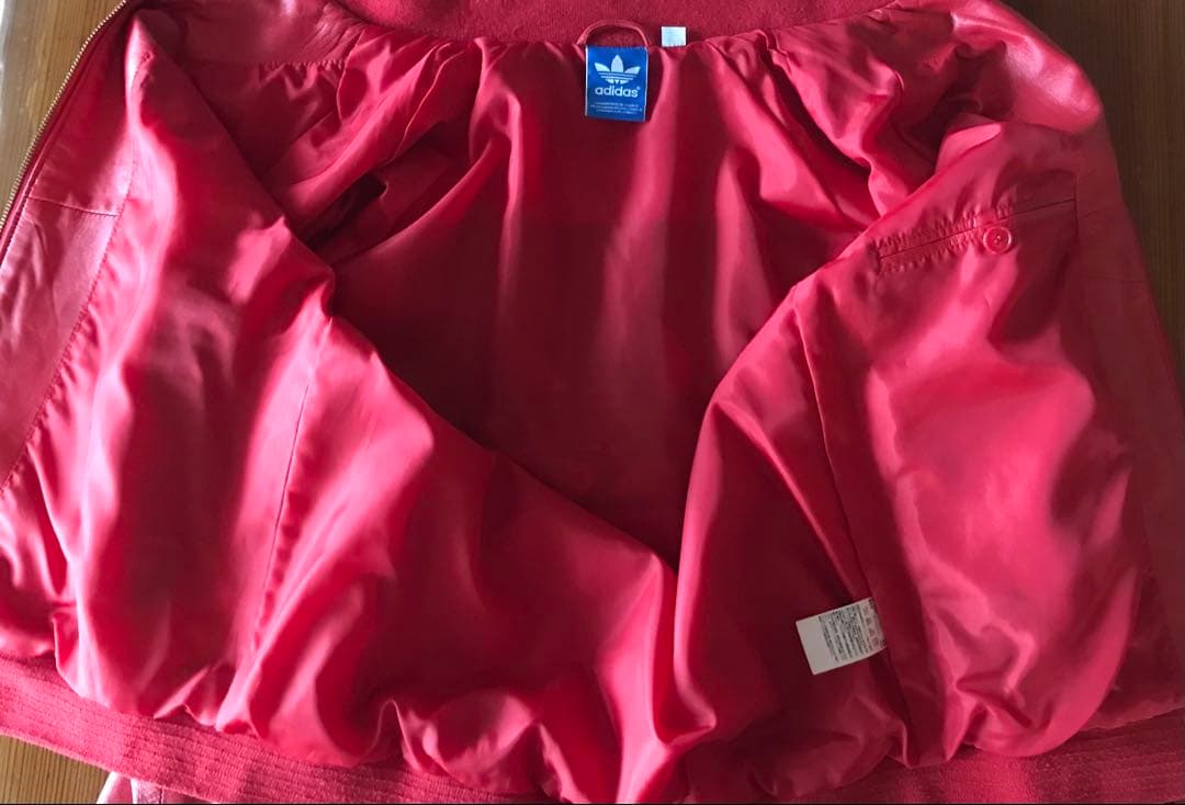 コ*ー様 adidas レザージャケット レッド