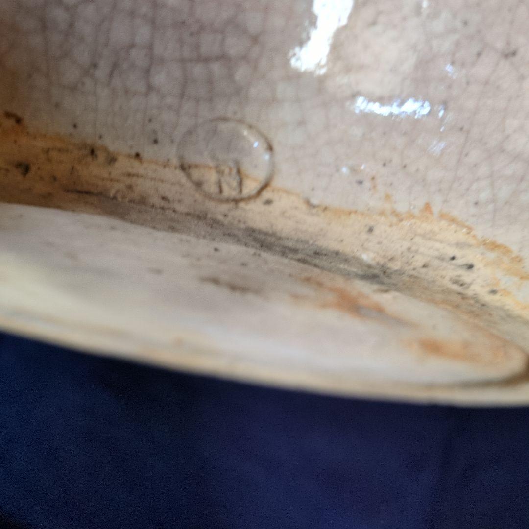 昭和レトロ　大型 萩焼き火鉢