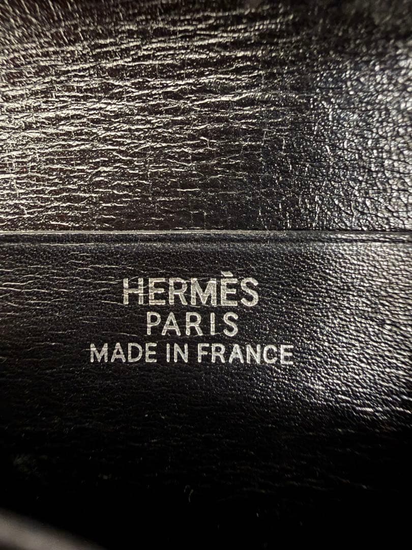 HERMES ベアン　コンパクト　ブラック 二つ折り財布